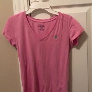 XS pink polo t shirt